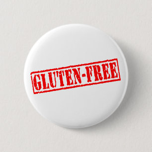 Badge Rond 5 Cm Le gluten libèrent le timbre