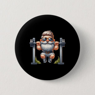 Badge Rond 5 Cm Le Gnome De Construction Du Corps Élégant Tire Sur
