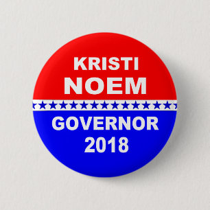 Badge Rond 5 Cm Le Gouverneur le Dakota du Sud 2018 de Kristi Noem