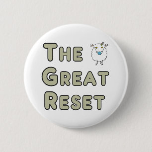 Badge Rond 5 Cm Le grand mouton de réinitialisation
