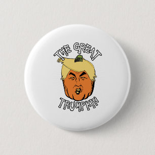 Badge Rond 5 Cm Le grand Trumpkin - croquis