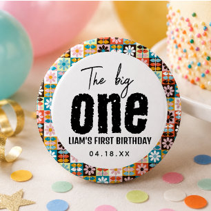 Badge Rond 5 Cm Le Grand Un 1er Anniversaire