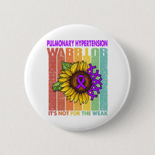 Badge Rond 5 Cm Le guerrier de la fibrose pulmonaire n'est pas pou