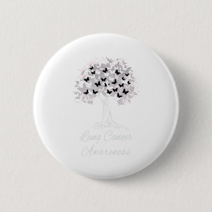 Badge Rond 5 Cm Le Guerrier de sensibilisation au cancer du poumon