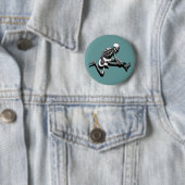 Badge Rond 5 Cm Le guitariste squelettique sautent (En situation)