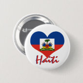 Badge Rond 5 Cm Le Haïti (Devant & derrière)