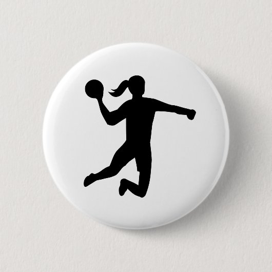 Badge Rond 5 Cm Le handball des femmes (Devant)