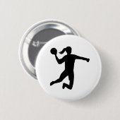 Badge Rond 5 Cm Le handball des femmes (Devant & derrière)