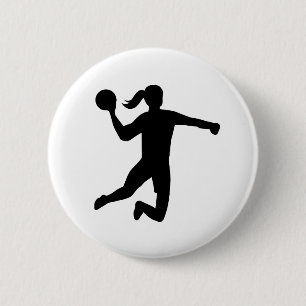 Badge Rond 5 Cm Le handball des femmes