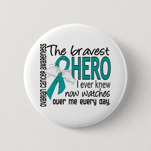 Badge Rond 5 Cm Le héros le plus courageux j'ai jamais connu le (Devant)