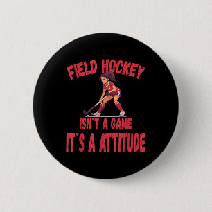 Badge Rond 5 Cm Le hockey sur gazon n'est pas un jeu, c'est une at