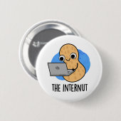 Badge Rond 5 Cm Le jeu d'arachide Internet amusant Internut (Devant & derrière)