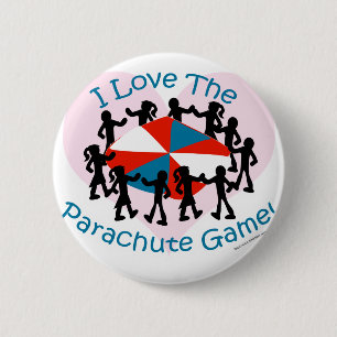 Badge Rond 5 Cm Le jeu de parachute