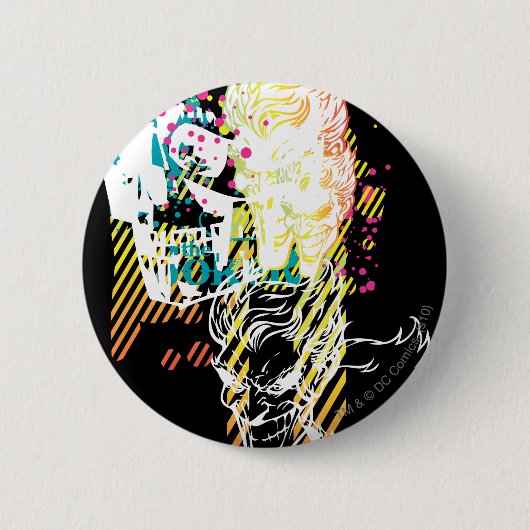 Badge Rond 5 Cm Le Joker Neon Montage (Devant)