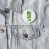 Badge Rond 5 Cm Le jour de St Patrick heureux (En situation)