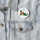 Badge Rond 5 Cm Le jour de St Patrick heureux (En situation)