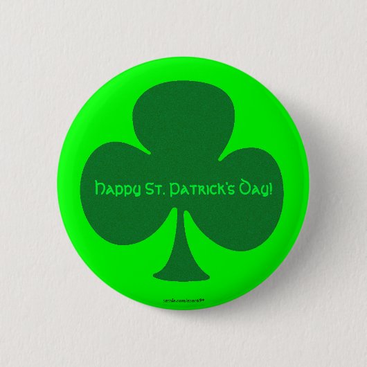 Badge Rond 5 Cm Le jour de St Patrick heureux (Devant)