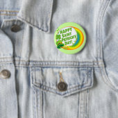 Badge Rond 5 Cm Le jour de St Patrick heureux ! (En situation)