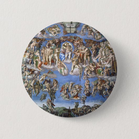 Badge Rond 5 Cm Le jugement Dernier (Devant)
