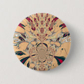 Badge Rond 5 Cm Le Kaleidoscope Africain Vibrant : Un Plaisir Pais (Devant)
