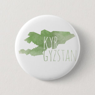 Badge Rond 5 Cm Le Kirghizistan