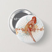 Badge Rond 5 Cm Le kitsch Bitsch : Luau beau ! (Devant & derrière)