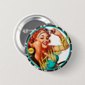 Badge Rond 5 Cm Le kitsch Bitsch : Ne pas épouser encore ! (Devant & derrière)