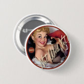 Badge Rond 5 Cm Le kitsch Bitsch : Ne pas épouser encore ! (Devant & derrière)