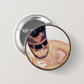 Badge Rond 5 Cm Le kitsch BItsch : Portraits Pin- (Devant & derrière)