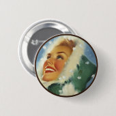 Badge Rond 5 Cm Le kitsch BItsch : Portraits Pin- (Devant & derrière)