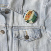 Badge Rond 5 Cm Le kitsch BItsch : Portraits Pin- (En situation)