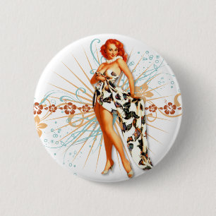 Badge Rond 5 Cm Le kitsch Bitsch : Tatouage Tiki !