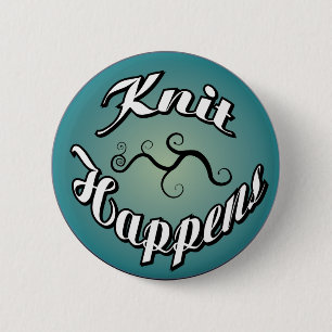 Badge Rond 5 Cm Le Knit se produit bouton
