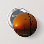 Badge Rond 5 Cm Le lac Kariba (Devant & derrière)