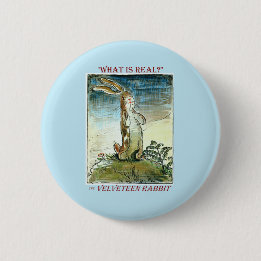 Badge Rond 5 Cm Le lapin Velveteen