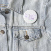 Badge Rond 5 Cm Le lilas en pastel fleurit la jeune mariée (En situation)