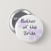 Badge Rond 5 Cm Le lilas fleurit la mère de la jeune mariée (Devant & derrière)