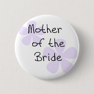 Badge Rond 5 Cm Le lilas fleurit la mère de la jeune mariée