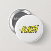 Badge Rond 5 Cm Le logo Flash Jaune (Devant & derrière)
