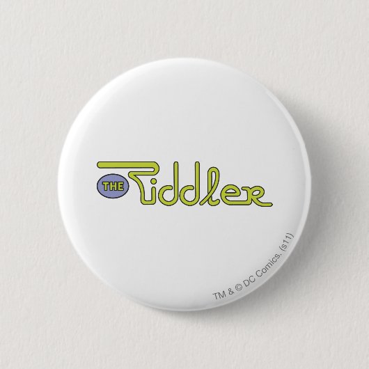 Badge Rond 5 Cm Le logo Riddler vert (Devant)
