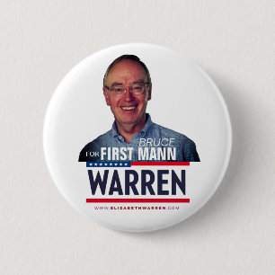 Badge Rond 5 Cm Le mari d'Elizabeth Warren, Bruce Mann