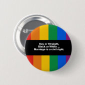 Badge Rond 5 Cm Le mariage est un adhésif pour pare-chocs de droit (Devant & derrière)