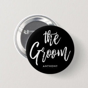 Badge Rond 5 Cm Le mariage fait sur commande de style de manuscrit