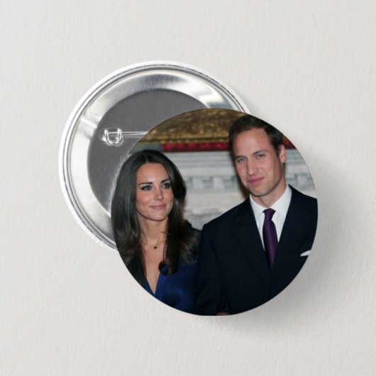 Badge Rond 5 Cm Le mariage royal (Devant & derrière)