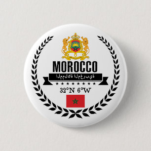 Badge Rond 5 Cm Le Maroc
