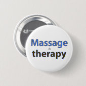 Badge Rond 5 Cm Le massage est thérapie (Devant & derrière)