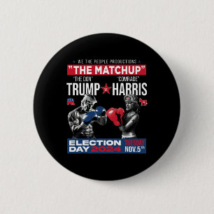 Badge Rond 5 Cm Le Matchup The Don Et Le Camarade Harris - Pro Tru