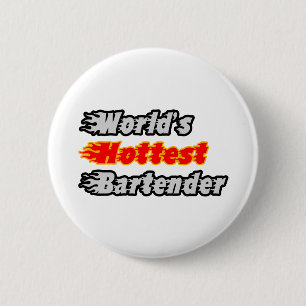 Badge Rond 5 Cm Le meilleur barman du monde
