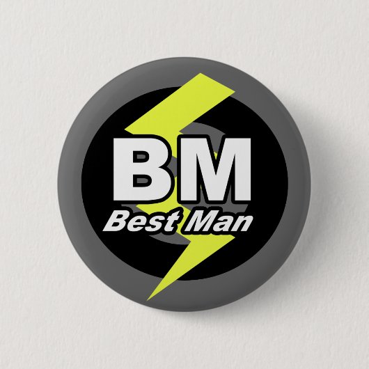 Badge Rond 5 Cm Le meilleur bouton d'homme (Devant)