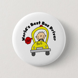 Badge Rond 5 Cm Le meilleur chauffeur de bus